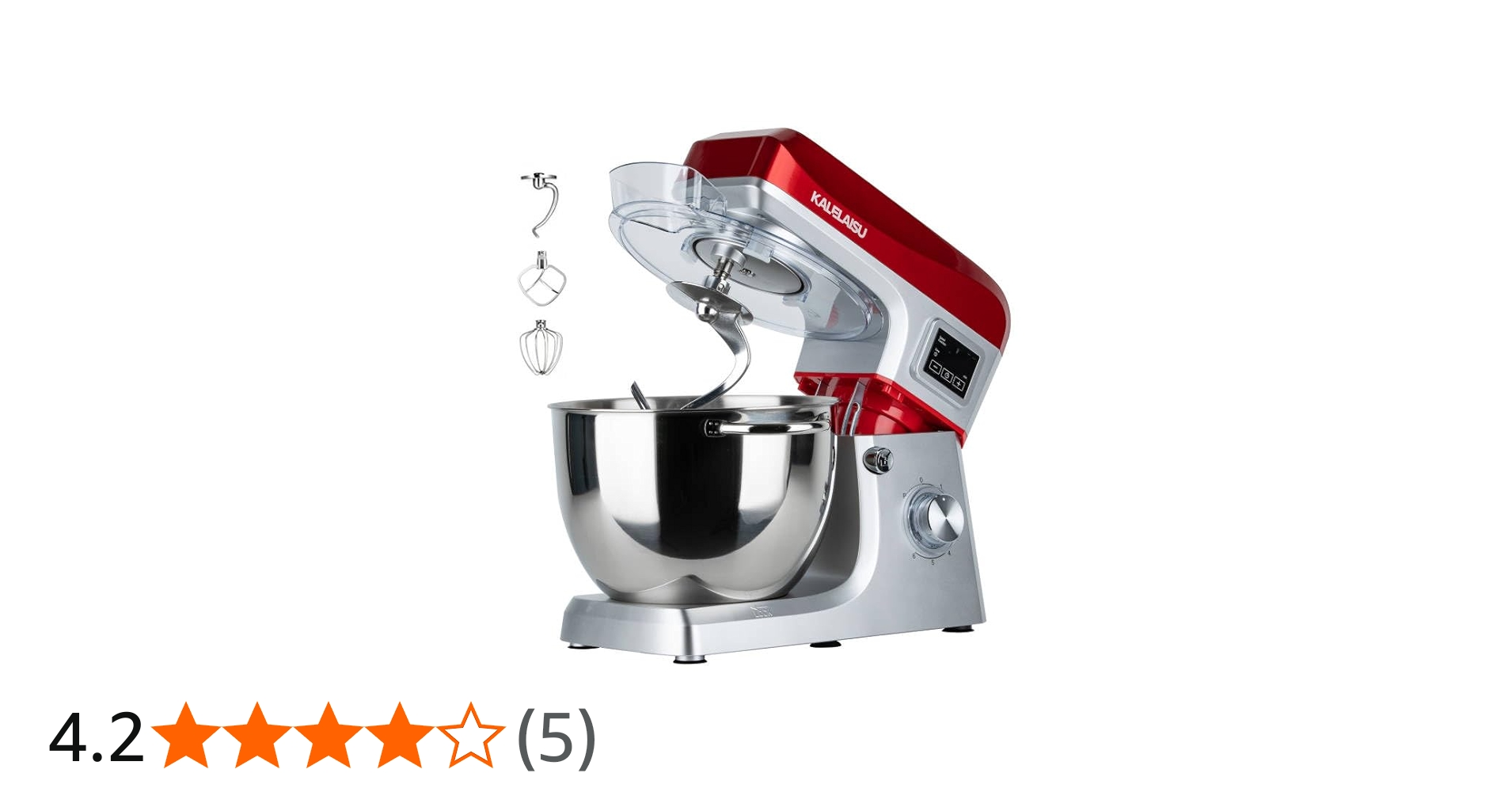 Amazon | KALELAISU スタンドミキサー 8L大容量ボウル 7段階変速 99分