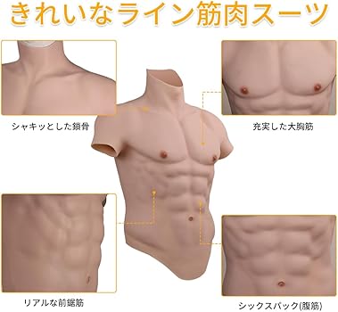 Amazon.co.jp: [CRRCLSY] 筋肉スーツ 通常版 半袖 ファスナー付き