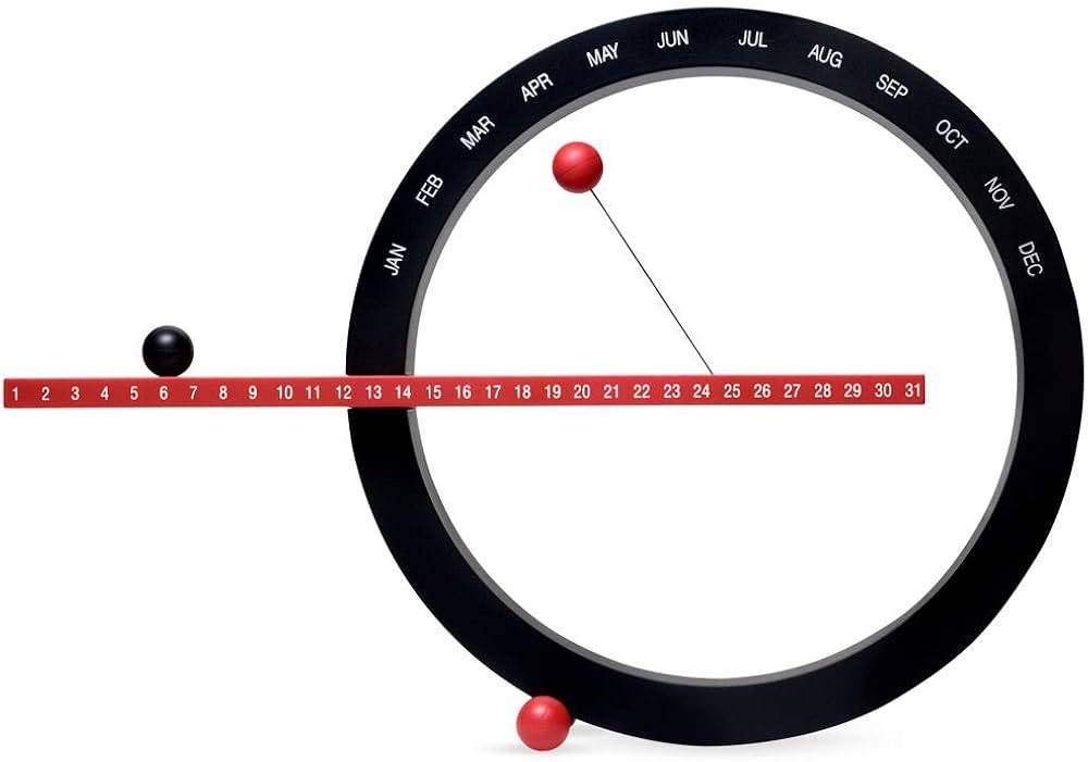 Amazon.co.jp: MoMA Perpetual Calendar Red : Office Products