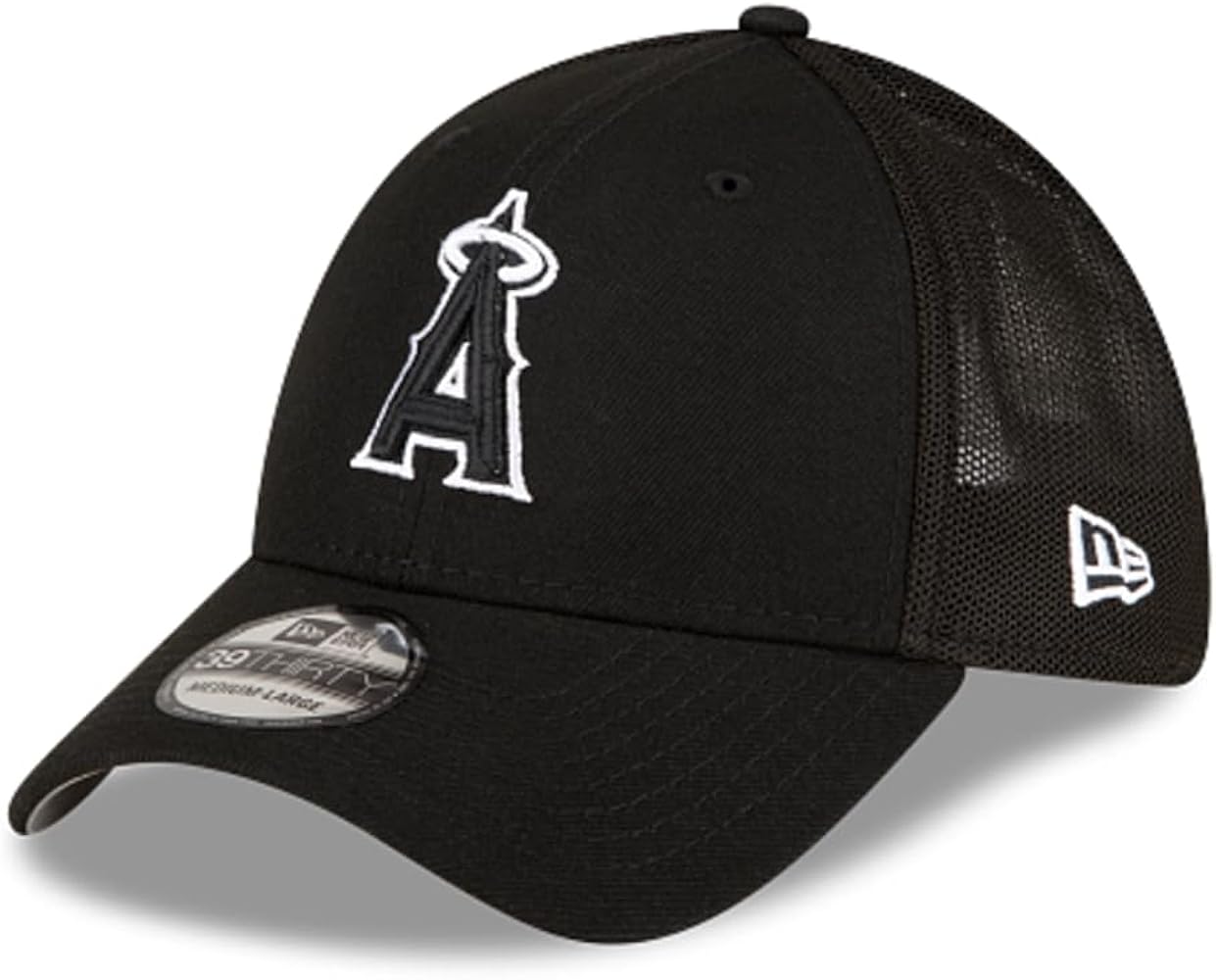 Amazon.com: New Era Los Angeles Angels 39Thirty Black Flex Fit Cap