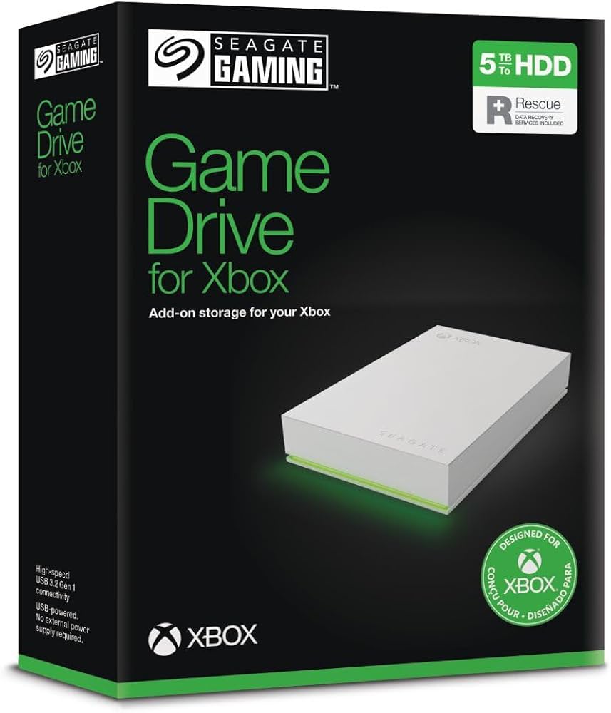Amazon.com: Seagate Game Drive voor Xbox 5TB, Externe harde schijf