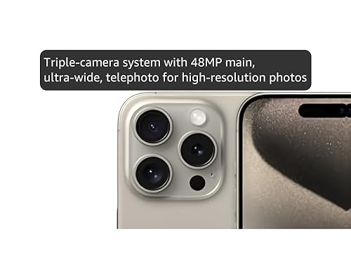 Amazon.com: Apple iPhone (Renewed Premium) 15 Pro, 256GB, Natural