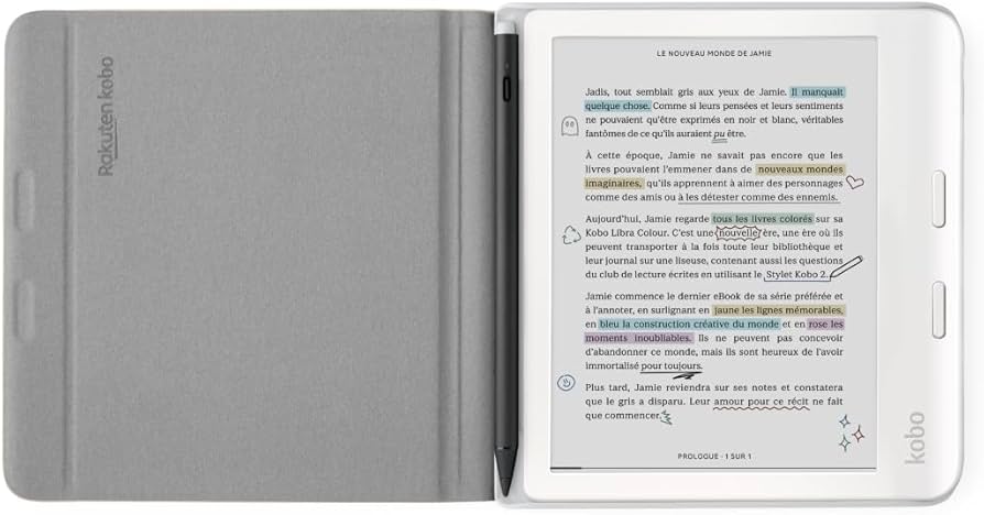 Amazon.co.jp: Kobo Libra カラースリープカバーケース | サンド