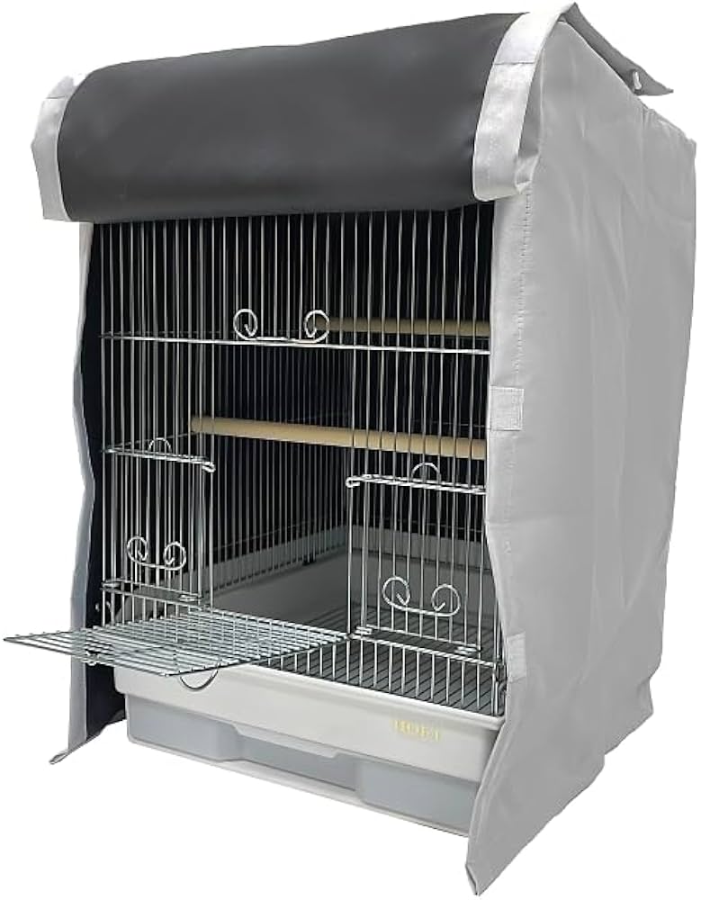 Amazon.co.jp: 鳥 ケージカバー 裏コーティング 撥水 完全遮光 Lサイズ
