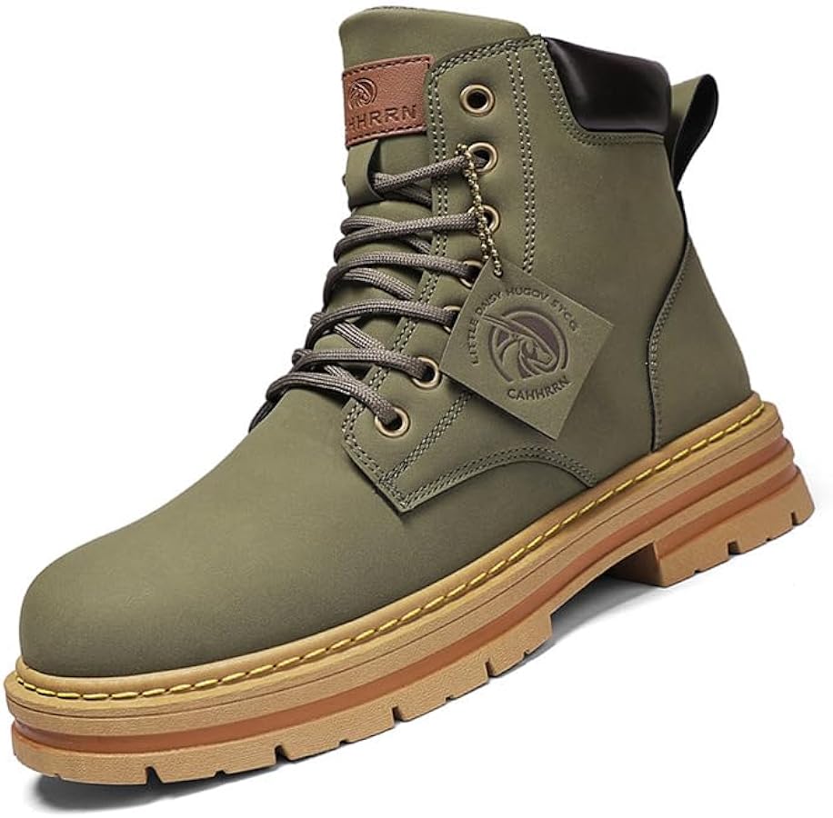 Amazon | [Firmiarii] メンズ ハイカット ワークブーツ レザーブーツ