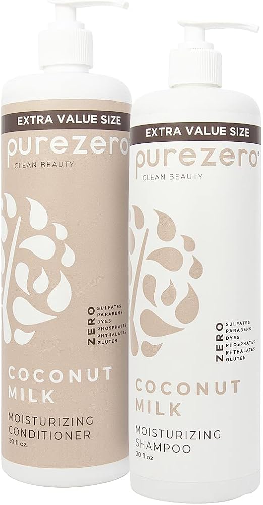 Amazon.com : Purezero 20 Oz Value Pack Coconut Milk Shampoo