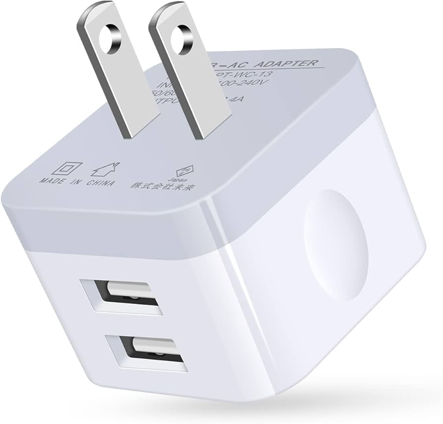 Amazon | USB 充電器 コンセント 横向き2ポート 急速充電 アダプター