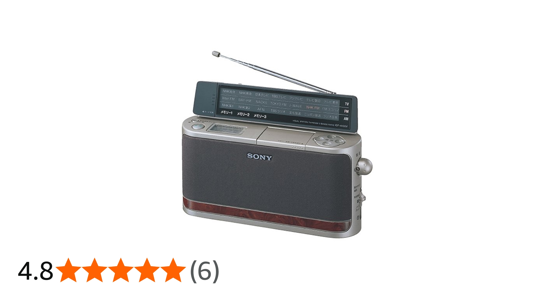 Amazon.co.jp: SONY TV(1ch-12ch)/FM/AMラジオ ICF-A100V-N : 家電＆カメラ