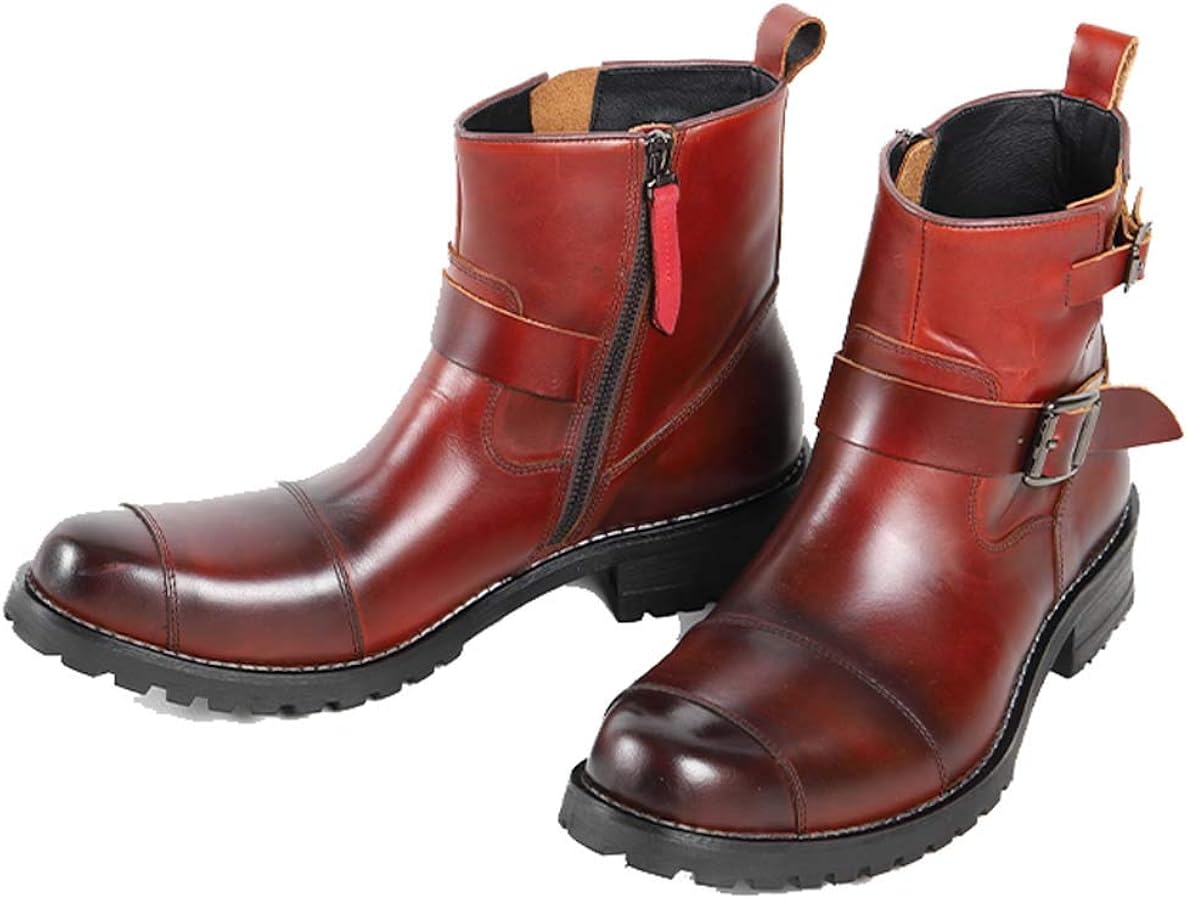 Amazon.co.jp: [デグナー] シフトガード付レザーZIPエンジニアブーツ