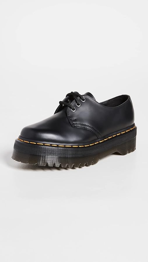 Amazon.com: Dr. Martens Unisex 1461 Quad Oxford, Black Polished