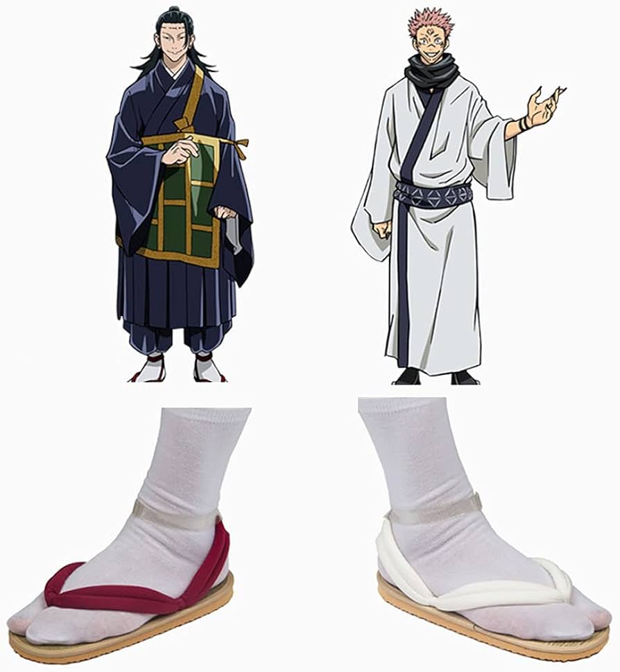 Amazon.co.jp: 呪術廻戦 下駄 草履 靴 両面宿儺 夏油傑 コスプレ道具