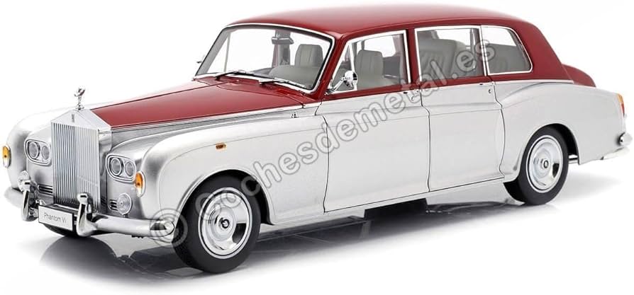 Amazon | ☆ 京商 1/18 ロールスロイス ファントム VI シルバー/レッド