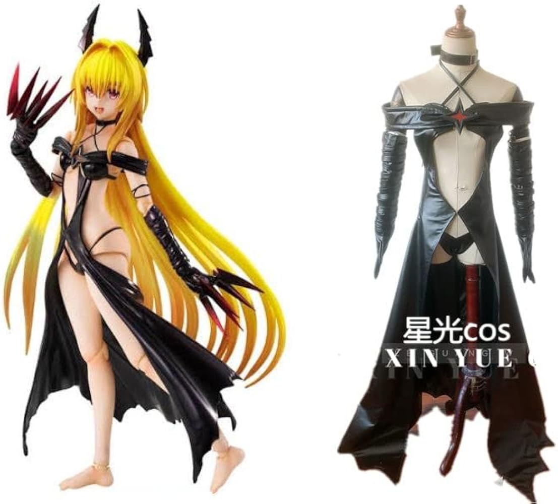 Amazon | To LOVEる -とらぶる- 金色の闇 コスプレ衣装（ウィッグ靴
