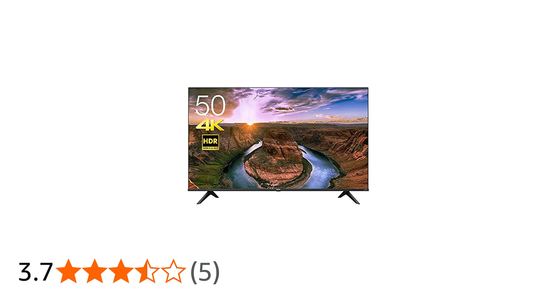 Amazon.co.jp: ハイセンス 50V型 4Kチューナー内蔵 液晶 テレビ 50E65G