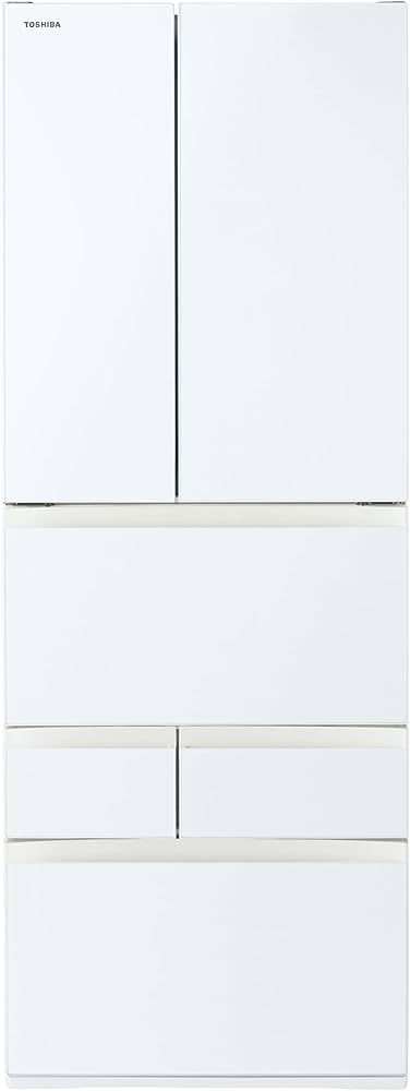 Amazon.co.jp: 東芝 冷蔵庫 幅68.5㎝ 601L グランホワイト GR-T600FK
