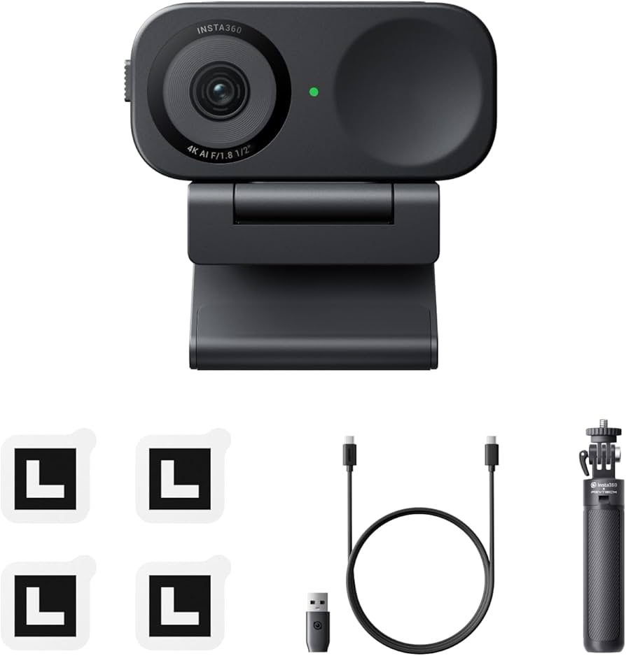 Amazon.com: Insta360 Link 2C Tripod Bundle - 4K Webcam for PC/Mac