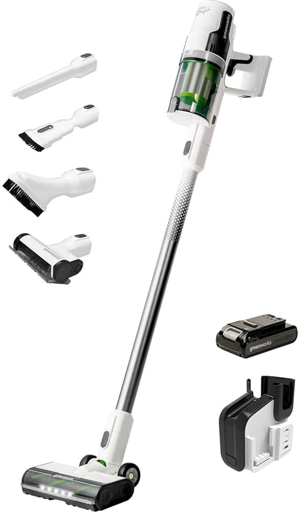 Amazon.com - Greenworks 24V Deluxe Brushless (500W) Cordless Stick
