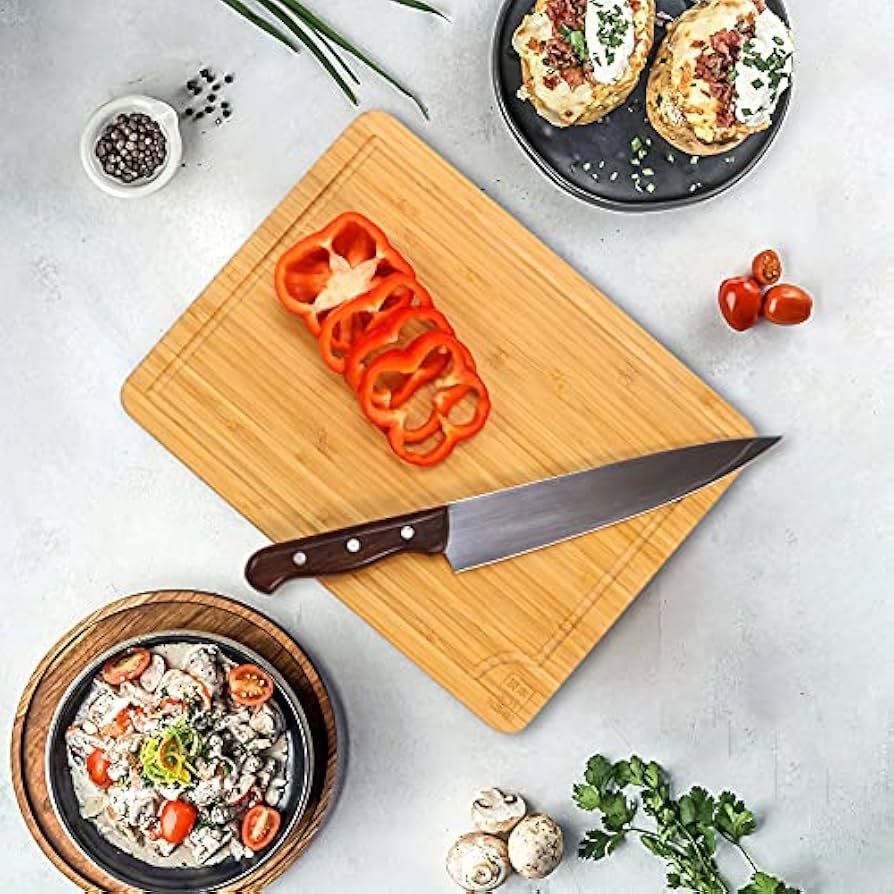 Amazon｜竹美商事 良木工房(YOSHIKI) 竹製 まな板 抗菌 溝付き