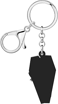 BAMAY Acrylic Hallween Coffin Keychain Car Key Chain Accessories
