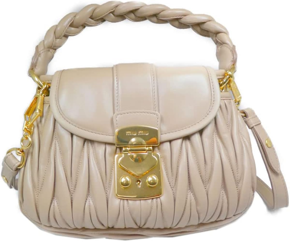 Amazon | MIUMIU ショルダーバッグ マテラッセレザー ハンドバッグ
