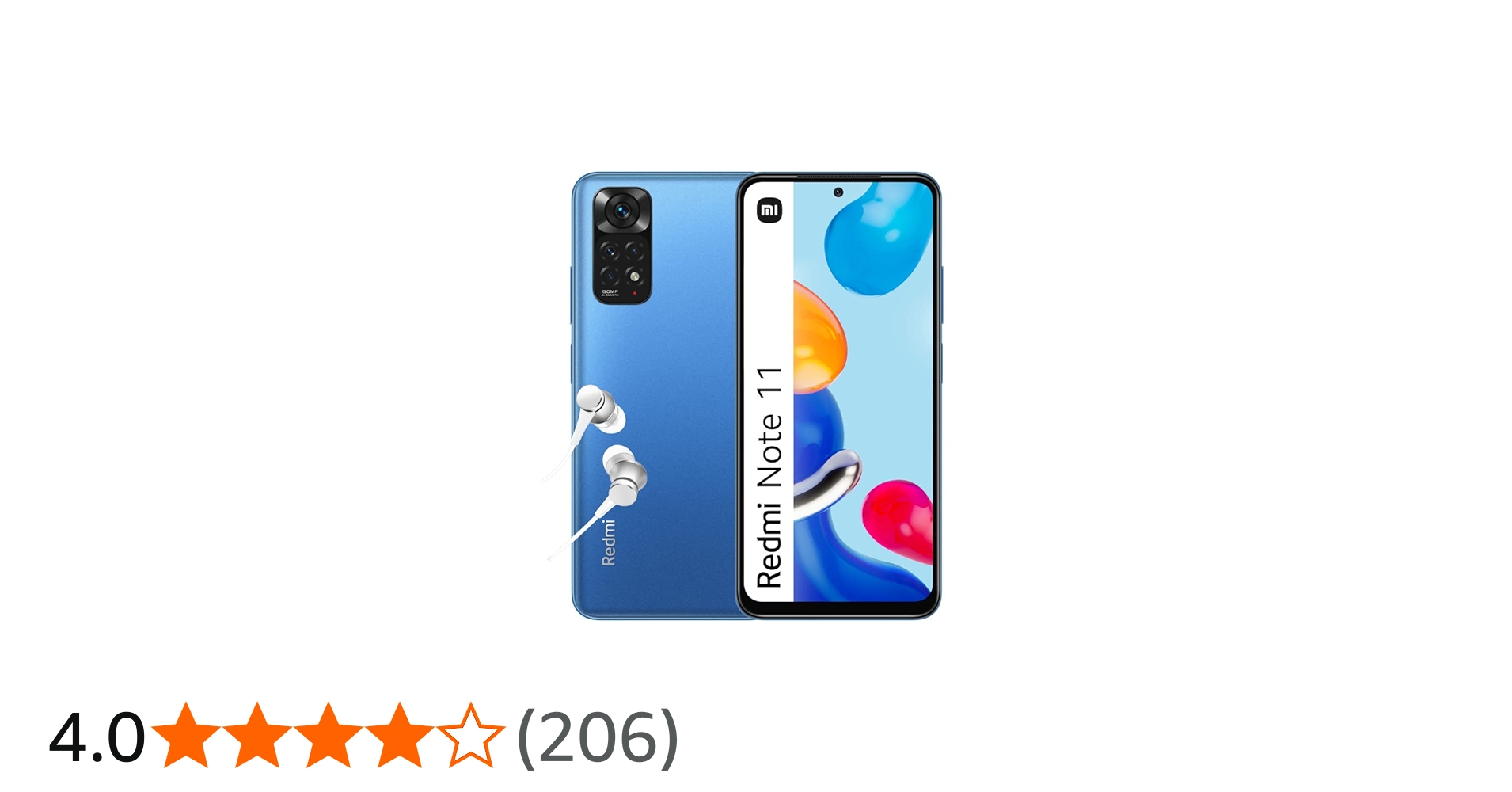 Xiaomi Redmi Note 11 Smartphone 4+128GB, 6.43 inch 90Hz FHD+