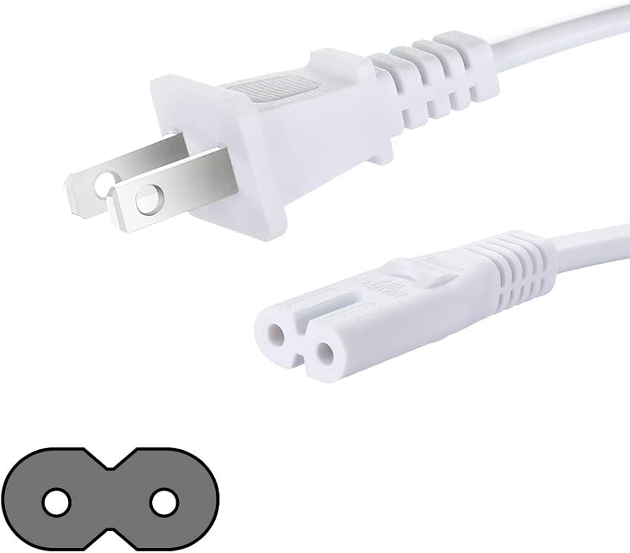 Amazon.com: SGUUVAY 2 Prong 125V 7A Power Cord Compatible with