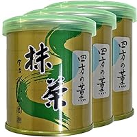 Amazon | 【山政小山園 高級宇治抹茶】抹茶 粉末 四方の薫 30g 巣鴨の