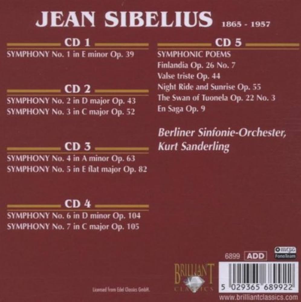 Amazon.co.jp: シベリウス:交響曲全集(5枚組): ミュージック