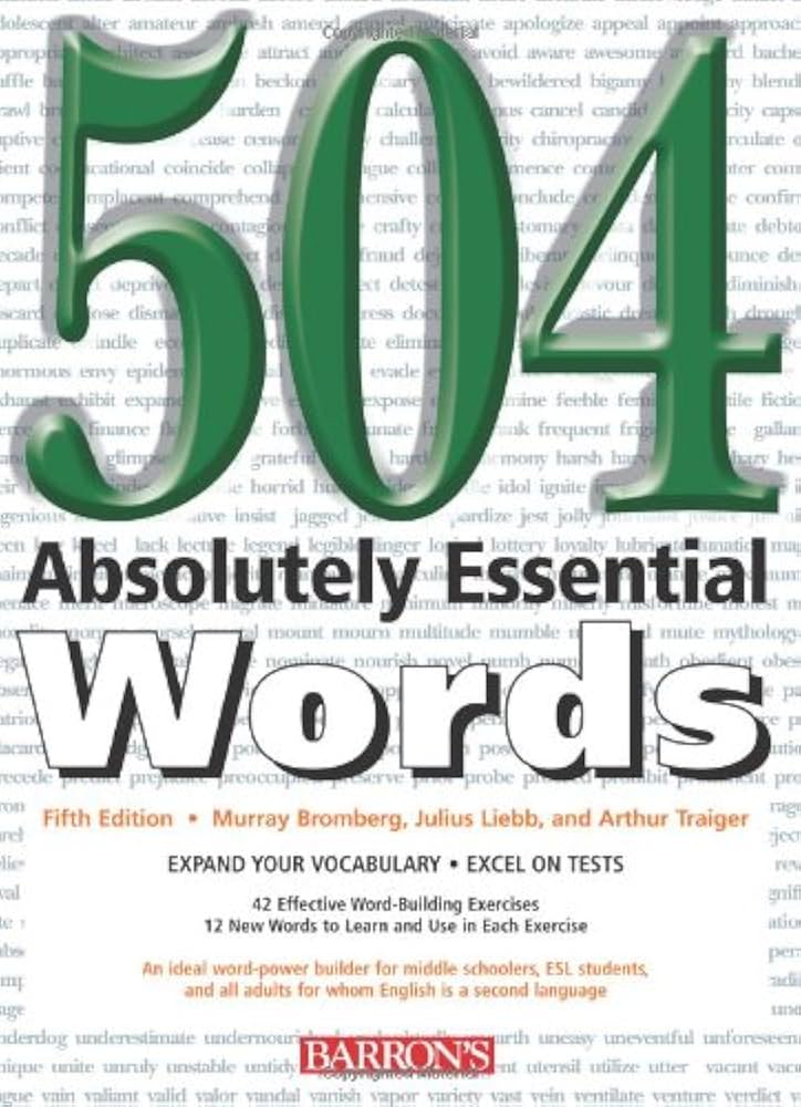 Amazon.com: 504 Absolutely Essential Words: Bromberg, Murray