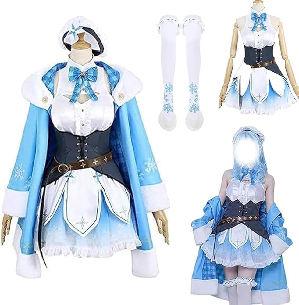 Amazon.co.jp: LUCKYCOS 雪花ラミィ コスプレ 衣装 帽子＆ストッキング