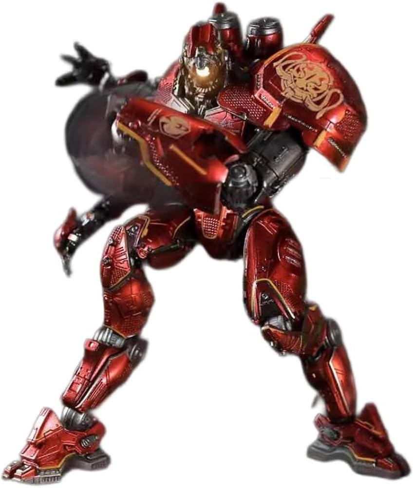 Amazon | 霊機魂 19cm 機甲 塗装済み 真っ赤 メカ 環太平洋 可動