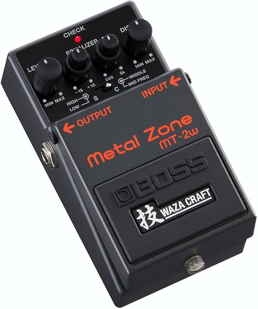 Amazon.com: BOSS MT-2W WAZA Craft Metal Zone Guitar Pedal (MT-2W