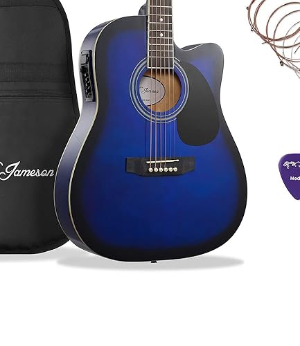Amazon.com: Jameson Guitars Full Size Thinline Acoustic Electric