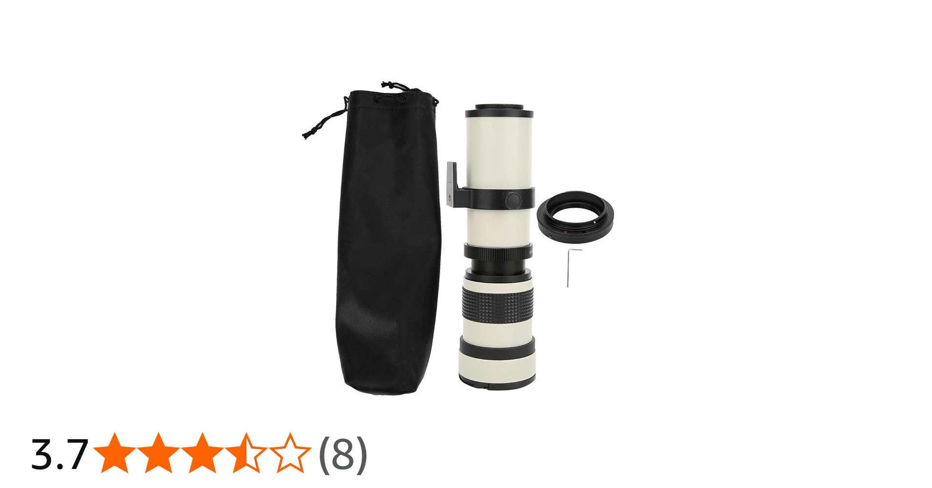 Amazon | 望遠鏡望遠レンズ、白420-800mm開口F/8.3-16フルマニュアル