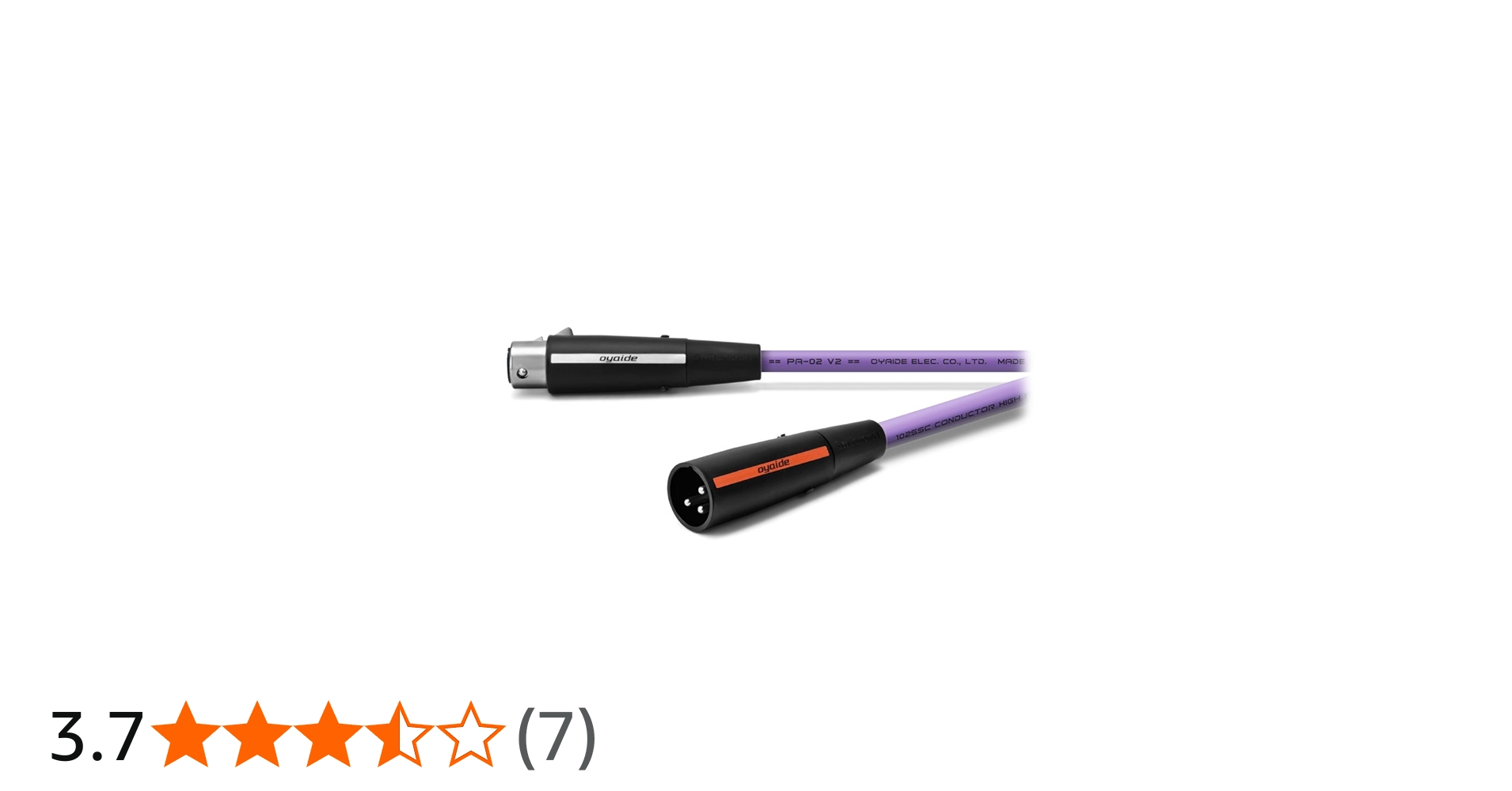 Amazon.co.jp: オヤイデ XLRケーブル（0.7m・ペア）OYAIDE PA-02TX V2