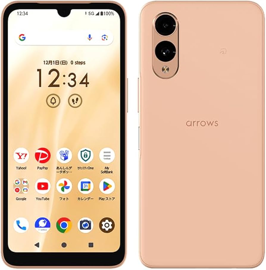 Amazon | Softbank版 arrows We2 A402FC 本体 SIMフリースマホ (ライト