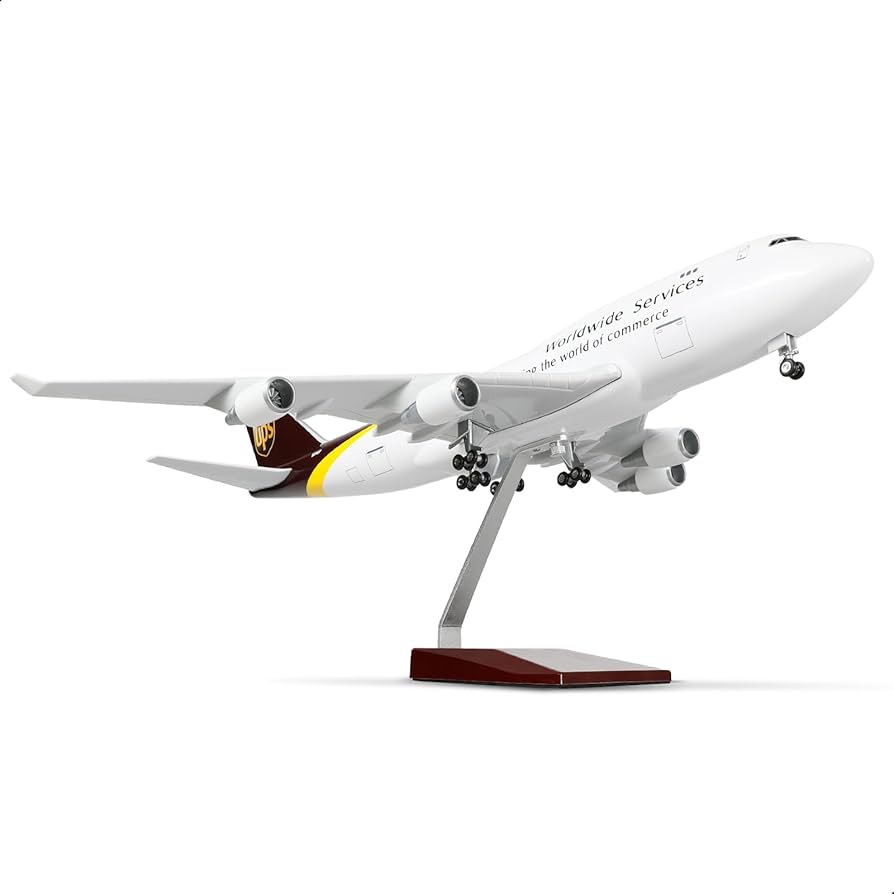 Amazon.co.jp: QIYUMOKE for UPS 1/160 747 大型スケール飛行機模型