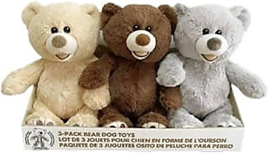 Amazon.co.jp: コストコ くま ぬいぐるみ 3体セット 犬用おもちゃ