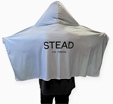 Amazon.co.jp: [STEAD] 冷感アイスポンチョ｜熱中症対策 スポーツ観戦