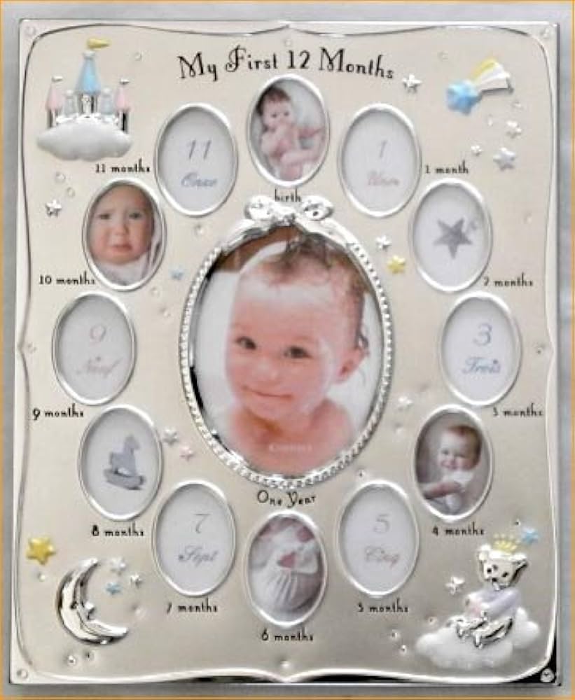 Amazon.co.jp: イヤーフレーム 12か月 フォトフレーム ベビーフォト