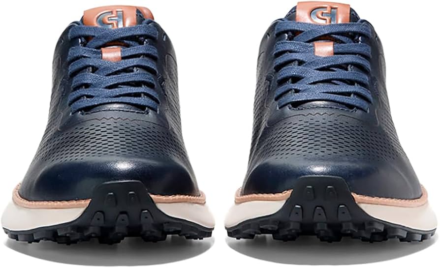 Cole Haan Men's Grandpro Ashland Laser Perf Sneaker, Navy Blazer
