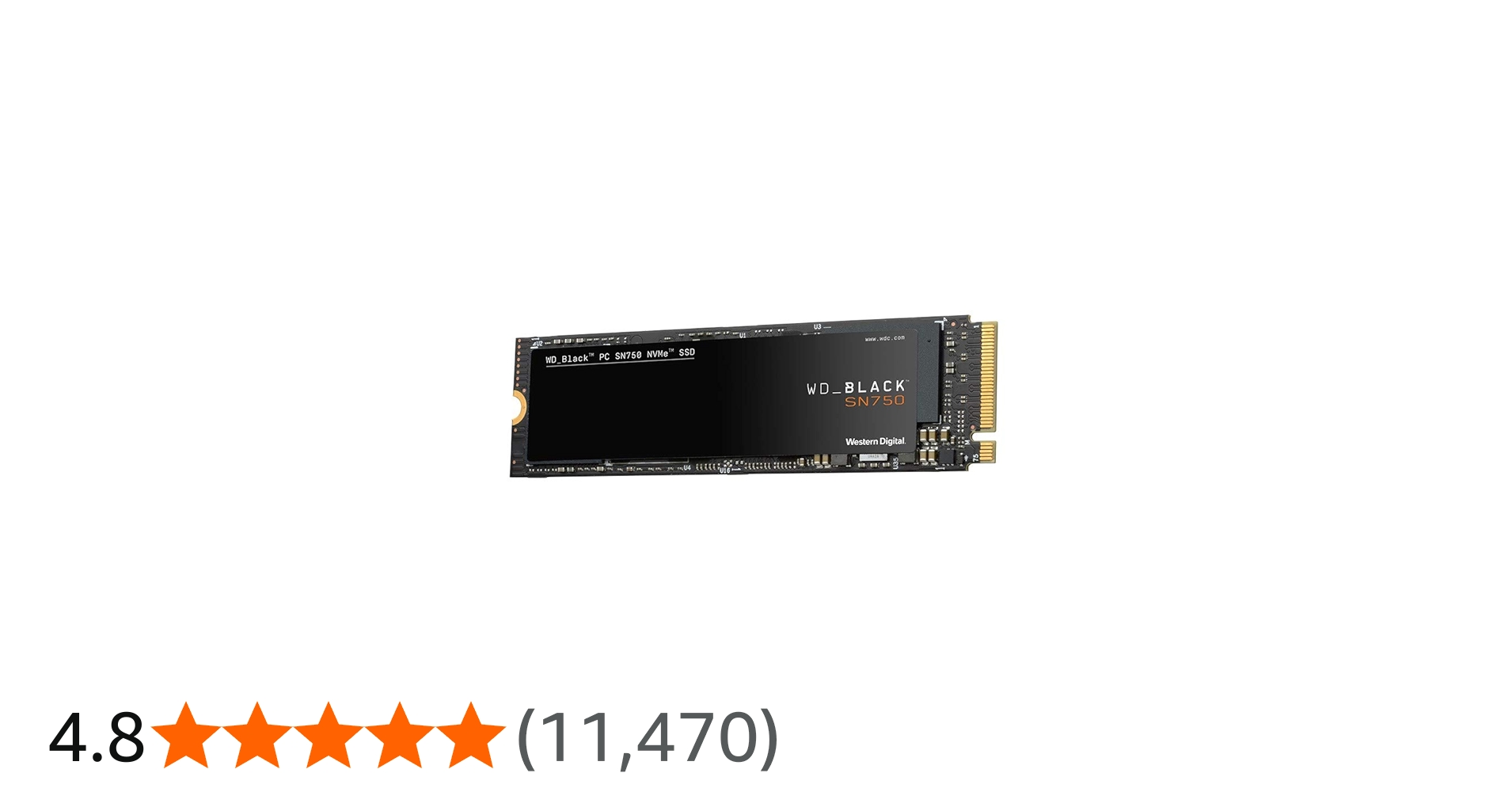 Amazon | WD 内蔵 SSD M.2 2280 / WD BLACK SN750 NVMe 250GB / ゲーム