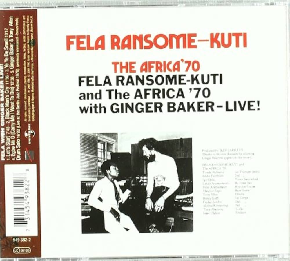 Amazon.co.jp: Live With Ginger Baker -R: Music