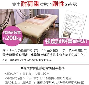 Amazon.co.jp: 軽量 折りたたみ マッサージベッド 木製・有孔 グレー