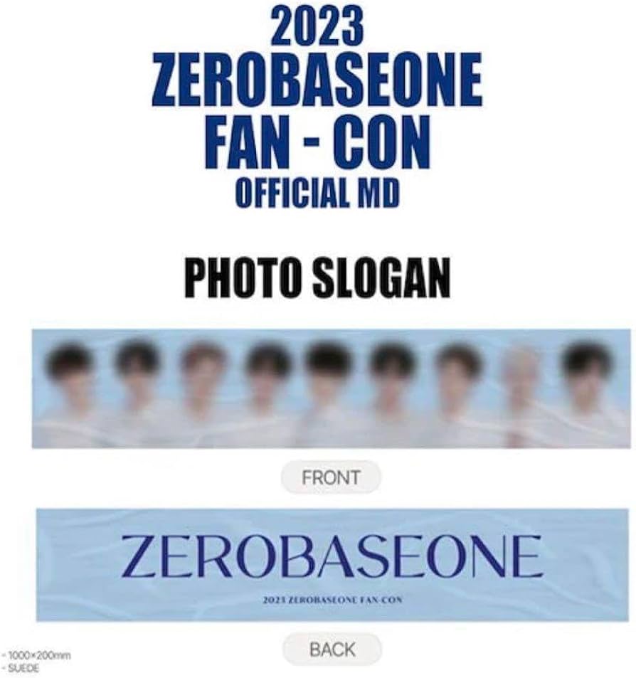 Amazon.co.jp: ZEROBASEONE FANCON 公式グッズ スローガン ゼベワン
