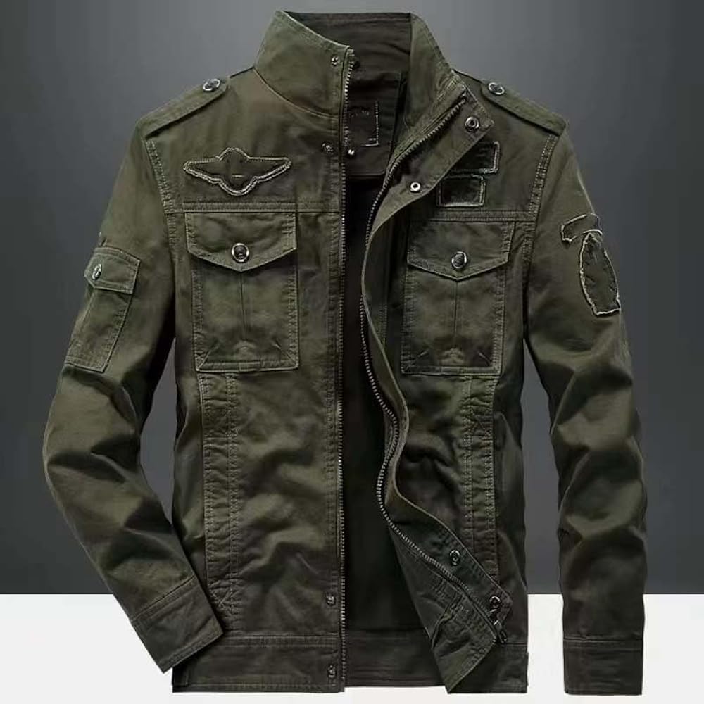 Amazon.com: Xingfenly Military Jacket Size - Jaqueta Air Force One