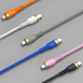 Amazon.co.jp: USB Type C 充電ケーブル フレックス シリコン 交換用