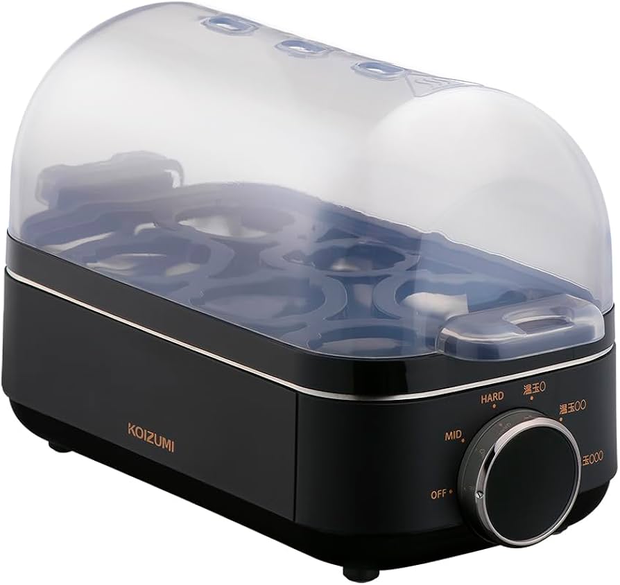 Amazon | 【火を使わず安全】コイズミ エッグスチーマー ゆで卵 半熟卵