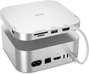 Amazon.com: JESWO 6-in-1 USB-C Dock for Mac mini M4 – 4K@60Hz HDMI