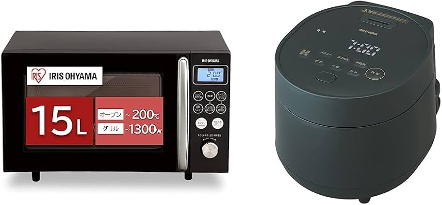Amazon | アイリスオーヤマ オーブンレンジ 15L ターンテーブル ヘルツ